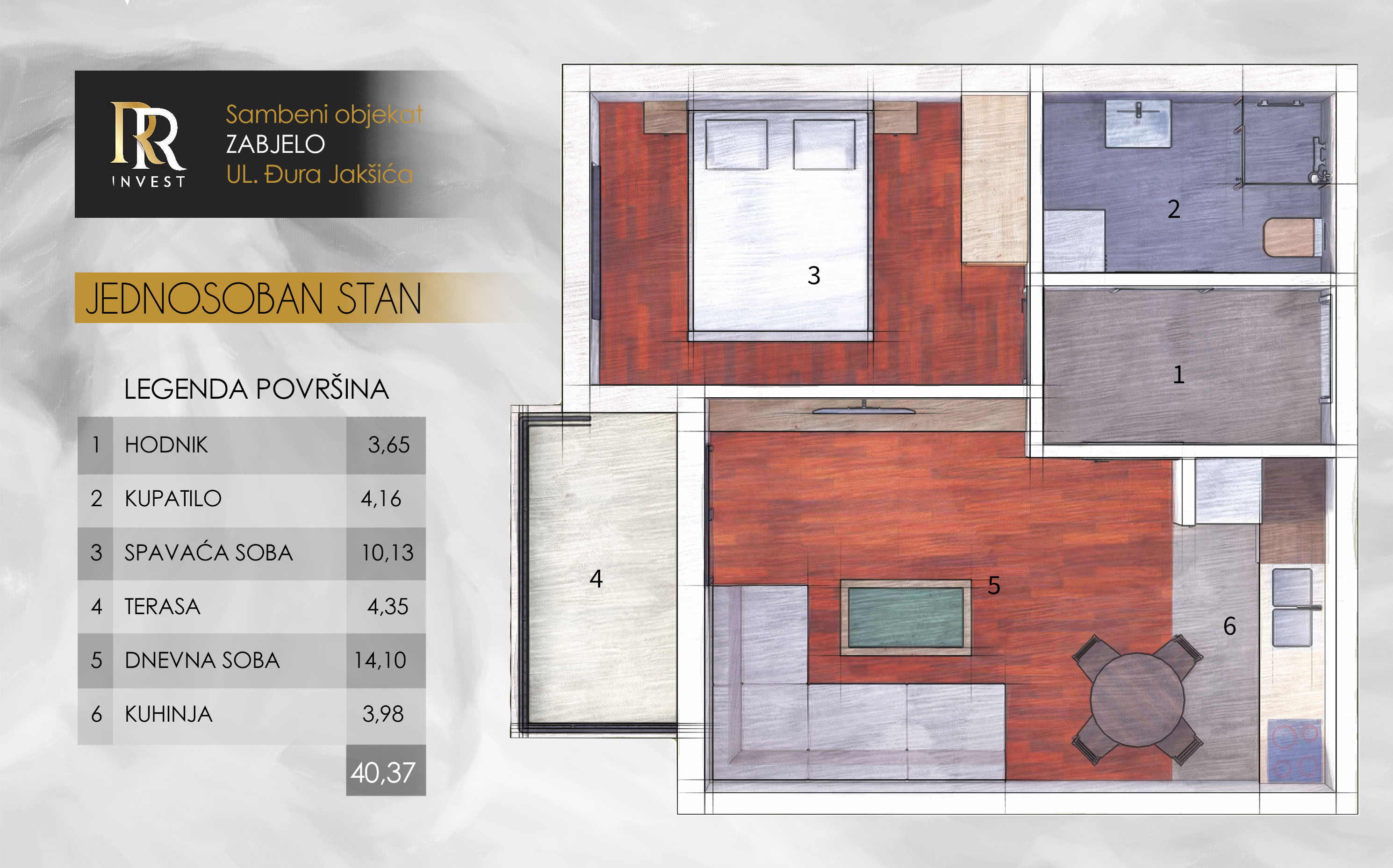 One-bedroom apartment type 1
