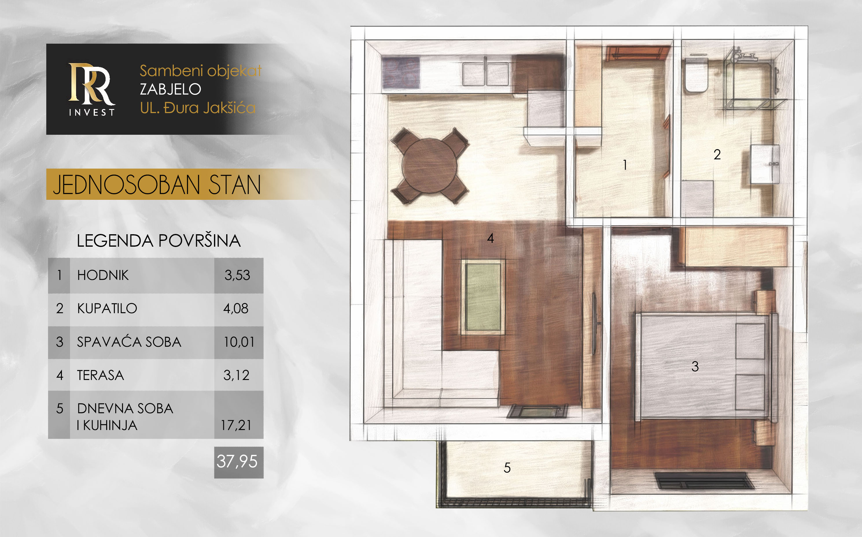 One-bedroom apartment type 1