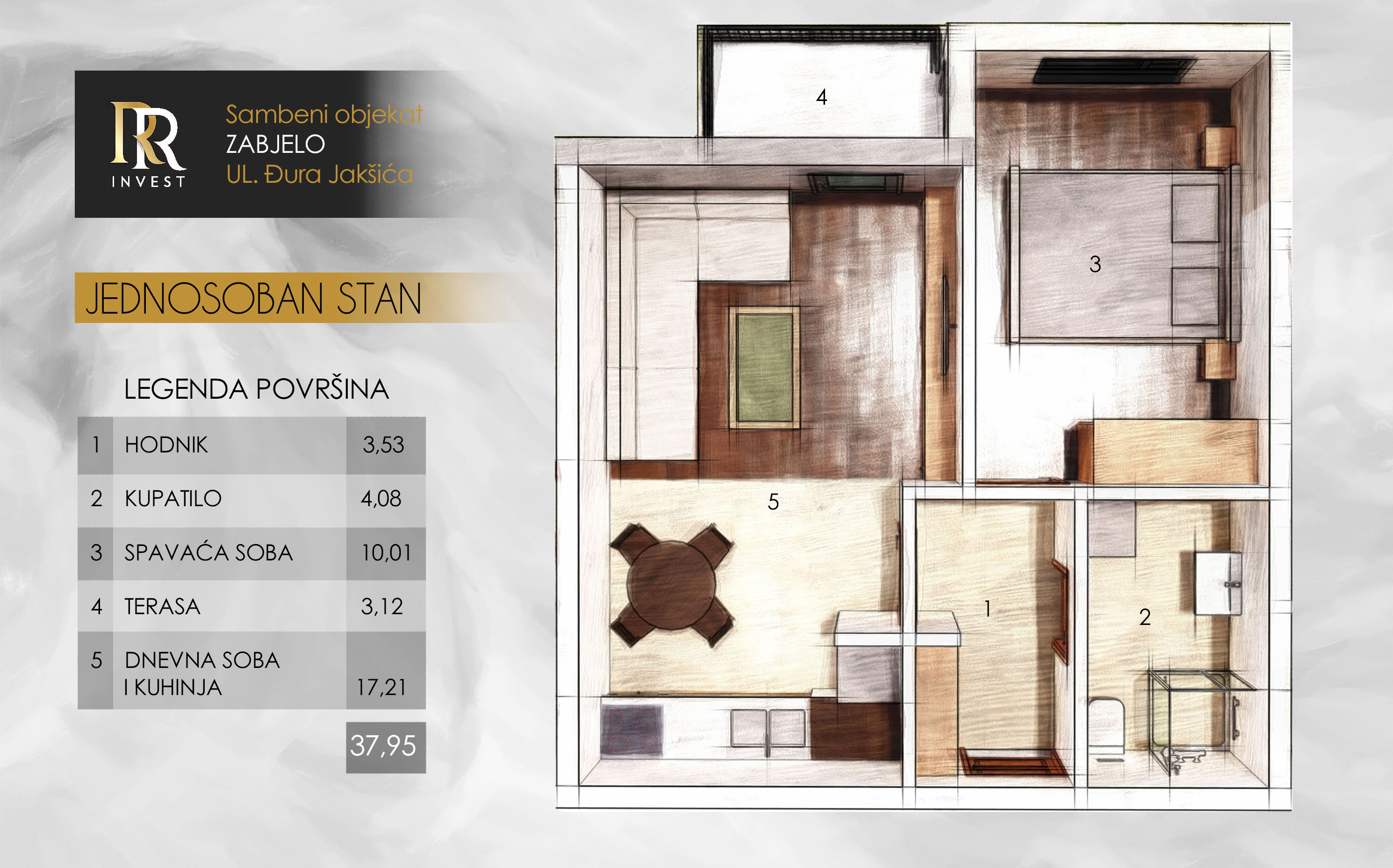 One-bedroom apartment type 3