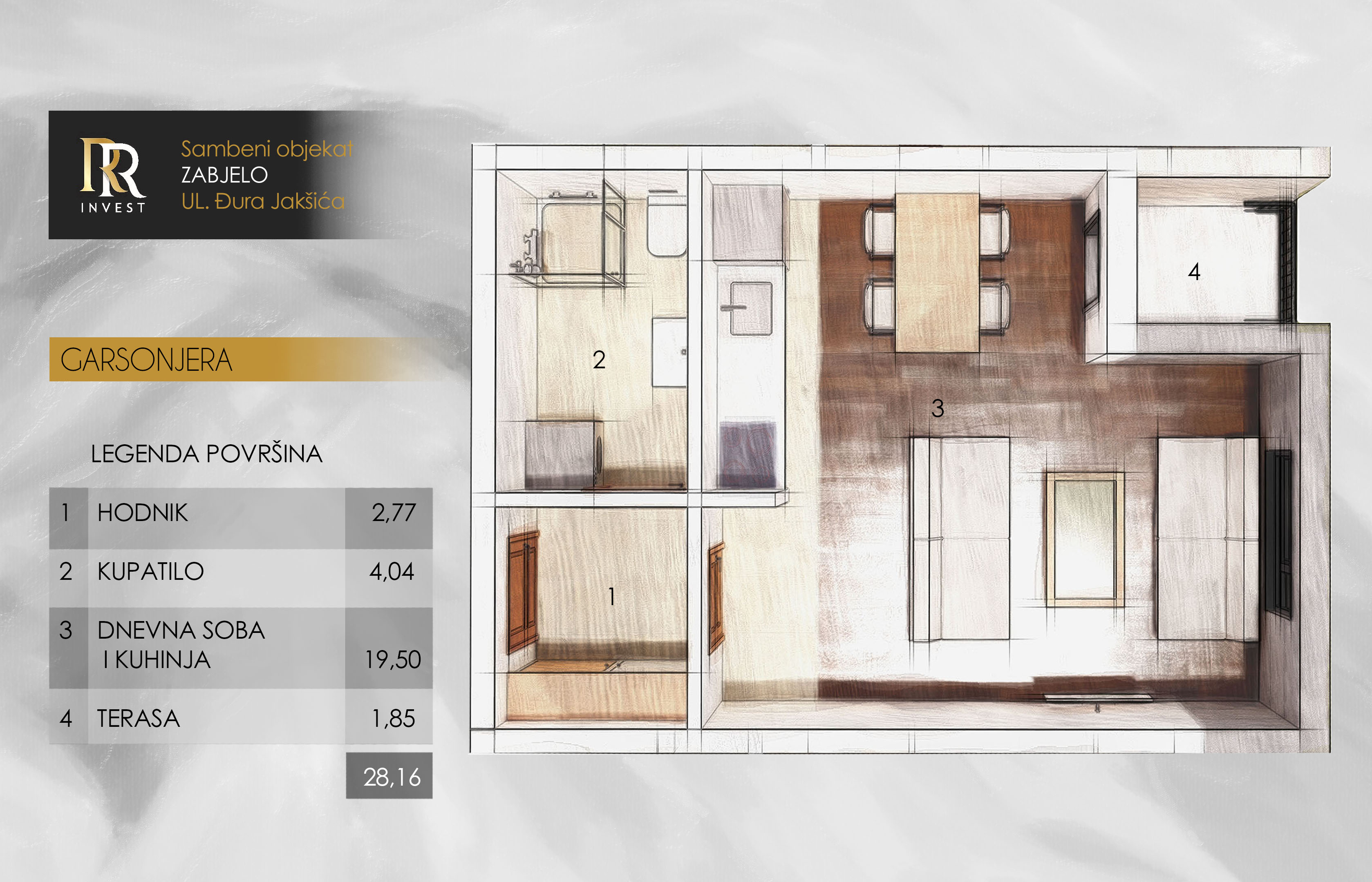 Studio apartment floor plan